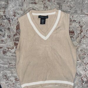 Sincerely Jules Tan V-Neck Sweater Vest